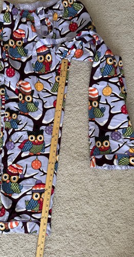 Nick & Nora Damen Pyjamahose Größe S Flanell Eule Baumwolle Lila - Bild 4 von 8