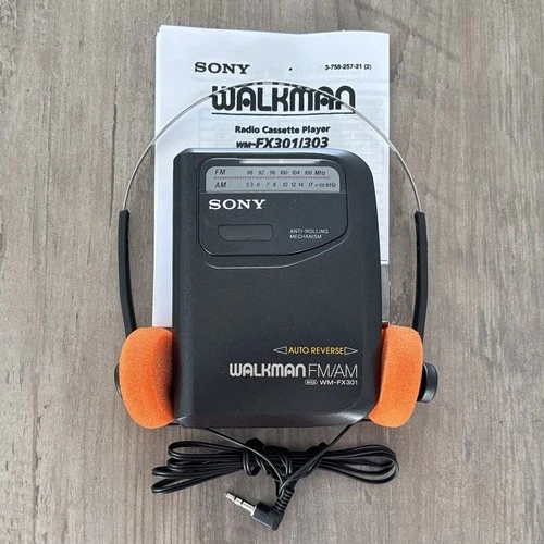 Sony Walkman WM-FX301 AM/FM Cassette Player - New Belt - Read Description
