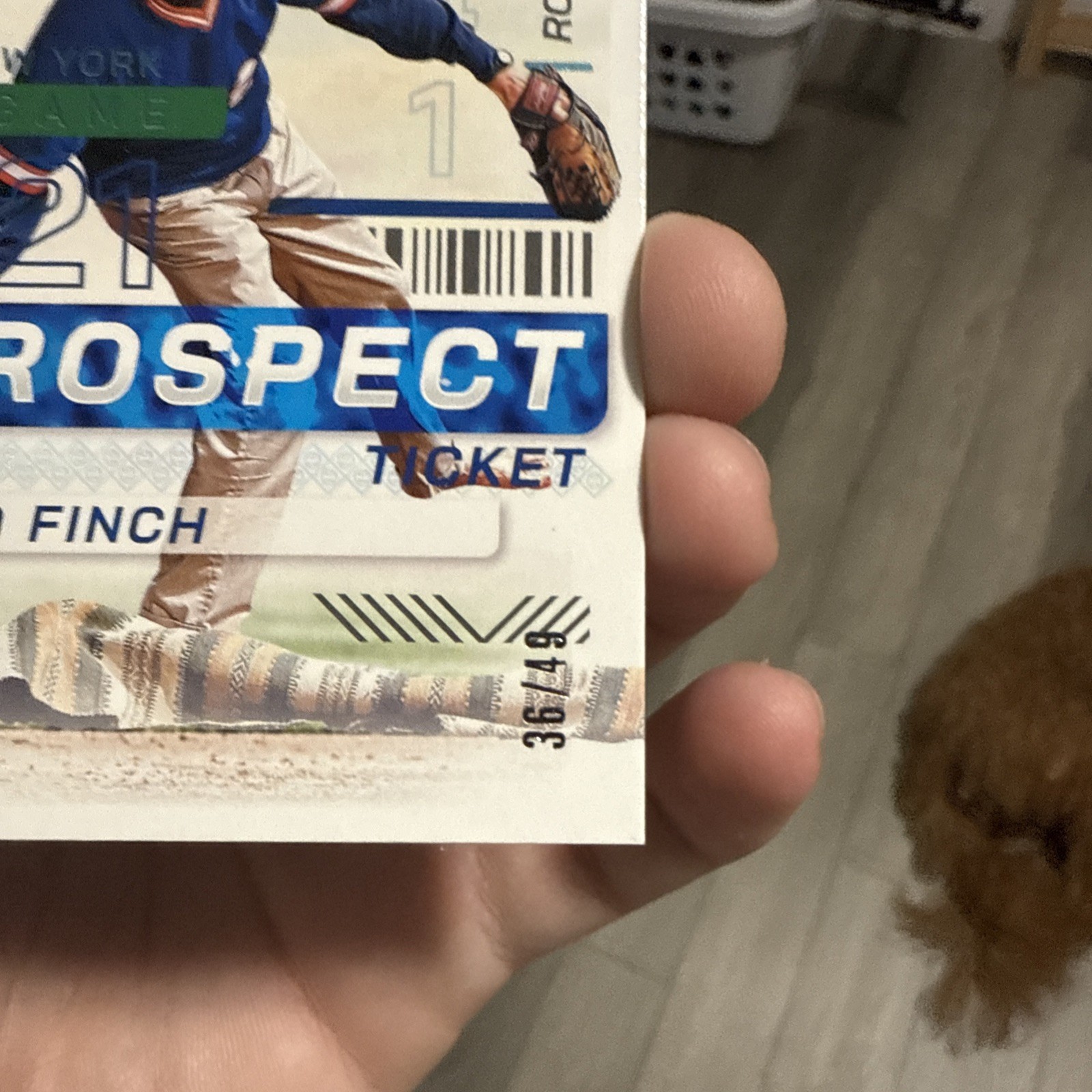 2024 Panini Prospect Edition #187 Sidd Finch Teal #/49