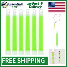 Green Glow Sticks - 6 Pack, 12 Hour Bright Light for Any Adventure