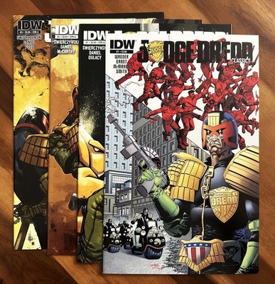 Judge Dredd #1, 2, 3 (2012) + Dredd Classics #1 (2013) NM/NM+ IDW Publications