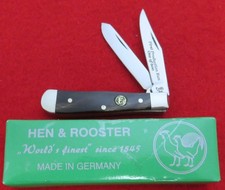 Hen & Rooster Germany Tiny Trapper Knife Buffalo Horn 2018 1st Production MIB NR