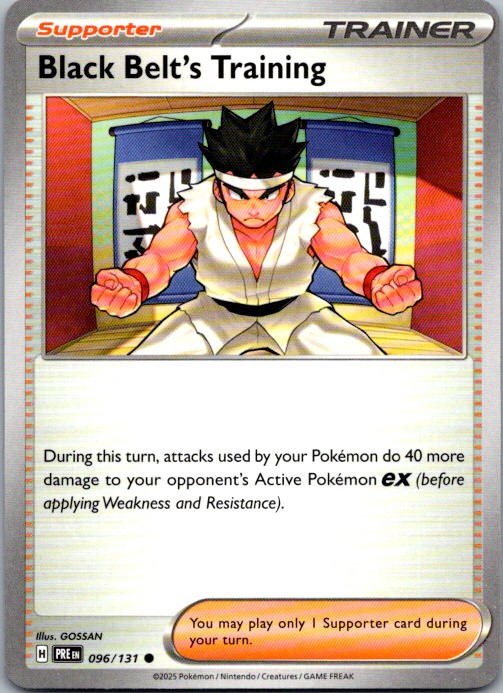 Black Belt's Training - Common SV: Prismatic Evolutions 096/131 NM