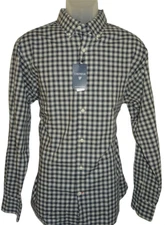 Daniel Cremieux Long Sleeve Shirt Large ECRU Mini Check NWT (DC258)