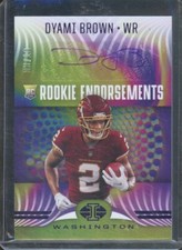 2021 Panini Illusions DYAMI BROWN #RE-23 RC Rookie Endorsements Purple Auto /10