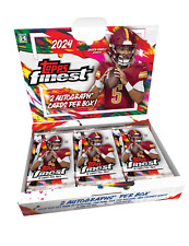 2024 TOPPS FINEST FOOTBALL HOBBY BOX (2 AUTOS) Brand New Factory Sealed