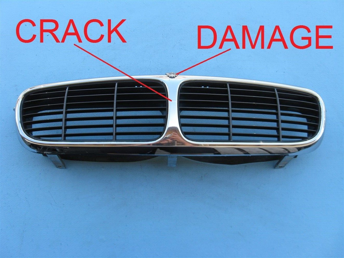 2004 2005 2006 2007 JAGUAR XJ8 FRONT BUMPER COVER TOP UPPER GRILLE