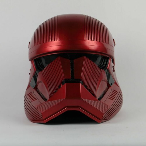 Star Wars 9 The Rise of Skywalker Sith Trooper Red Helmet Cosplay Prop PVC New - Picture 7 of 12