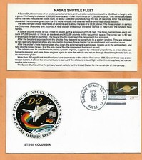 SHUTTLE COLUMBIA STS-55 D-2 APR 26,1993  KSC SPACE COVER ****