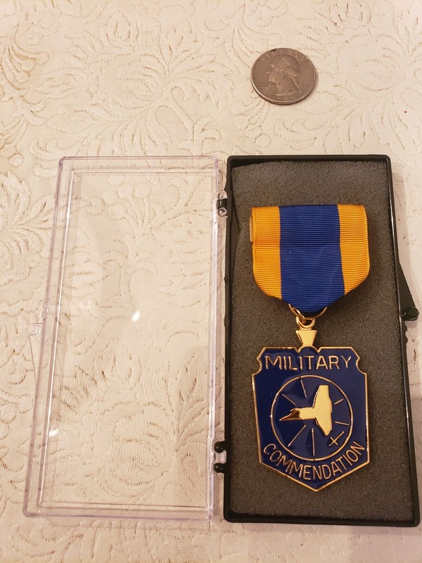 VINTAGE NY NATIONAL GUARD/NAVAL MILITIA MILITARY COMMENDATION MEDAL MINT W/BOX