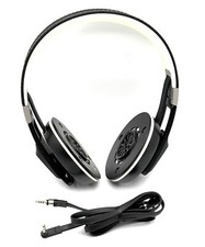 Sennheiser Urbanite XL Headphones Wired Black/White  Missing Ear Pads  Tested