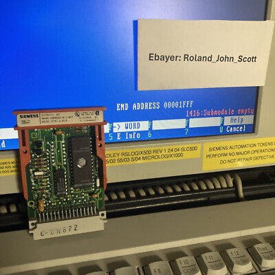 UK, PR, B27.12, Siemens 6ES5375, 6ES5 375-1LA15, EPROM 8K 8 Bit, gelöscht & getestet