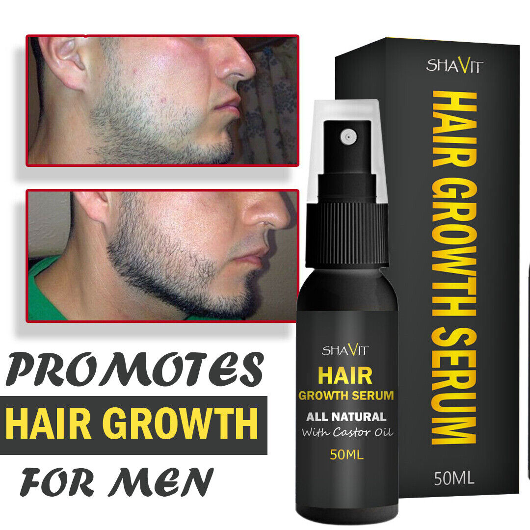 Beard Growth Oil Serum Fast Growing hair Mustache Facial Hair Grooming for  Men | eBay