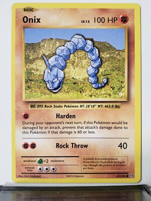 onix pokemon card 61 108 price - XY Evolutions - (Reverse Holo) - Mint / near mint condition trading card Sold at Auction: Pokemon XY