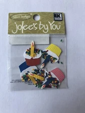 Jolee’s by you stickers Kid Cupcake Birthday Scrapbooking Card