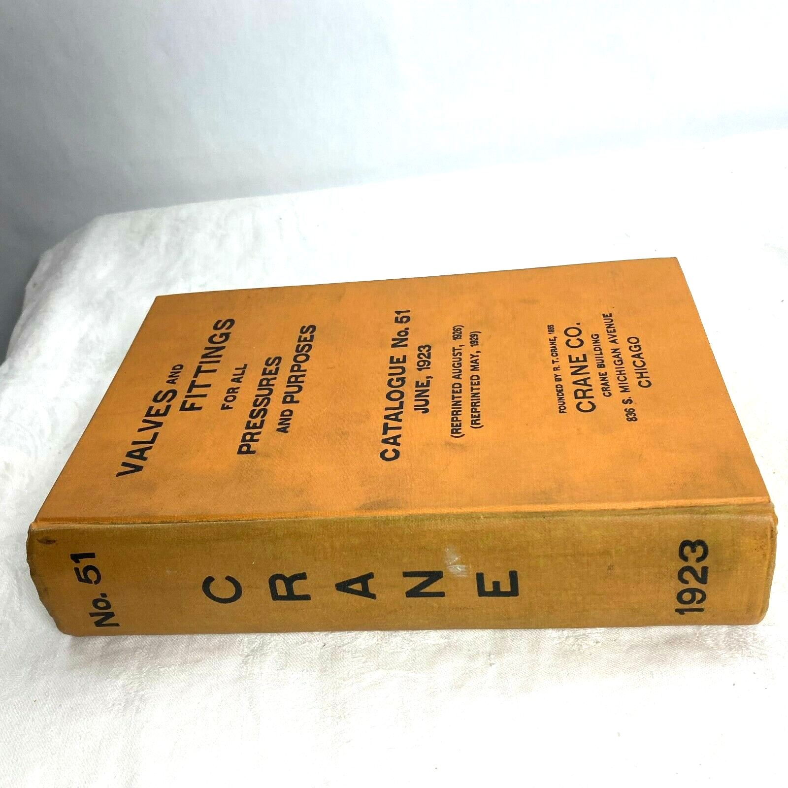 Crane Co. Valves and Fittings HC Catalogue No. 51 June 1923 Reprinted May  1929 | eBay