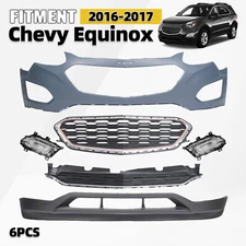 For Chevy Chevrolet Equinox 2016 2017 Front Bumper Cover Grille Assembly Set