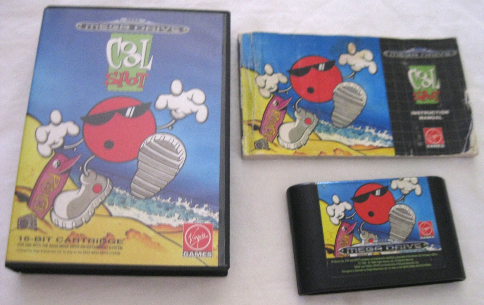 cool spot authentique version originale sega megadrive
