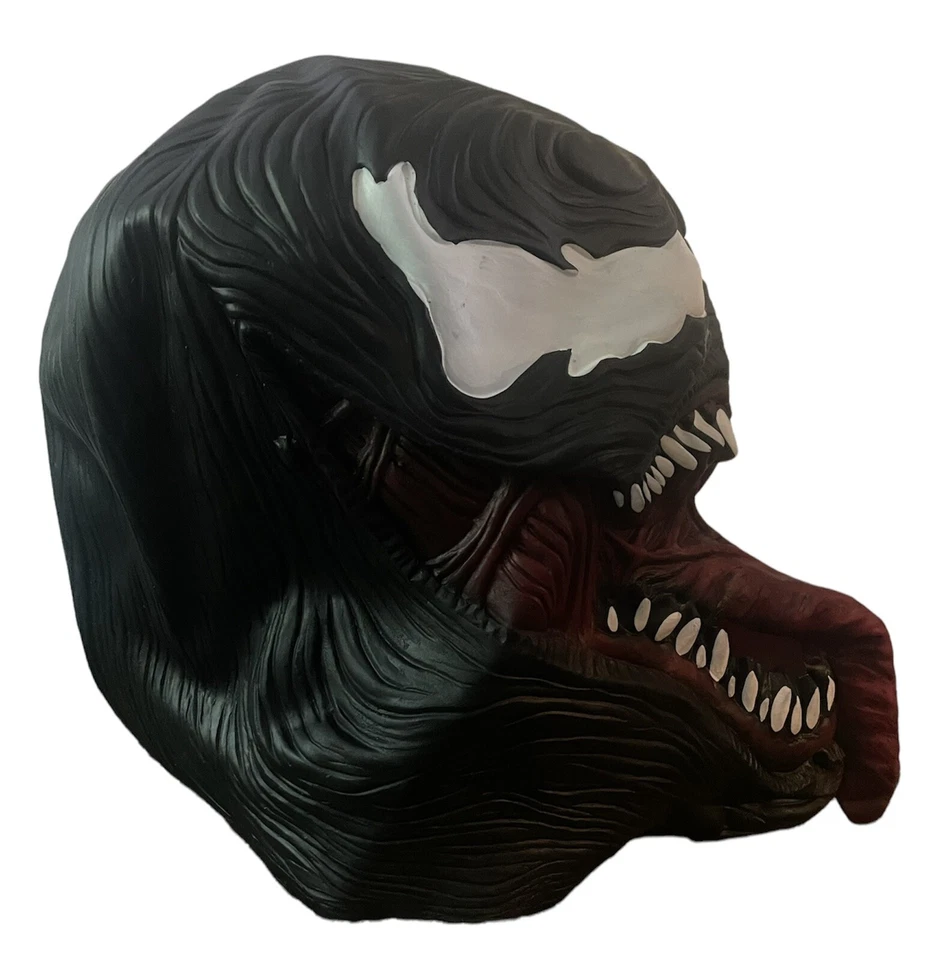 Máscara Veneno XCOSER Spider-Man Máscara Capucha Látex Negra y Roja Foto 3 de 4