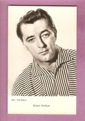 Robert MITCHUM Vintage Postkarte CINEMA Ed.P.I.UFA Universum ph.Terb