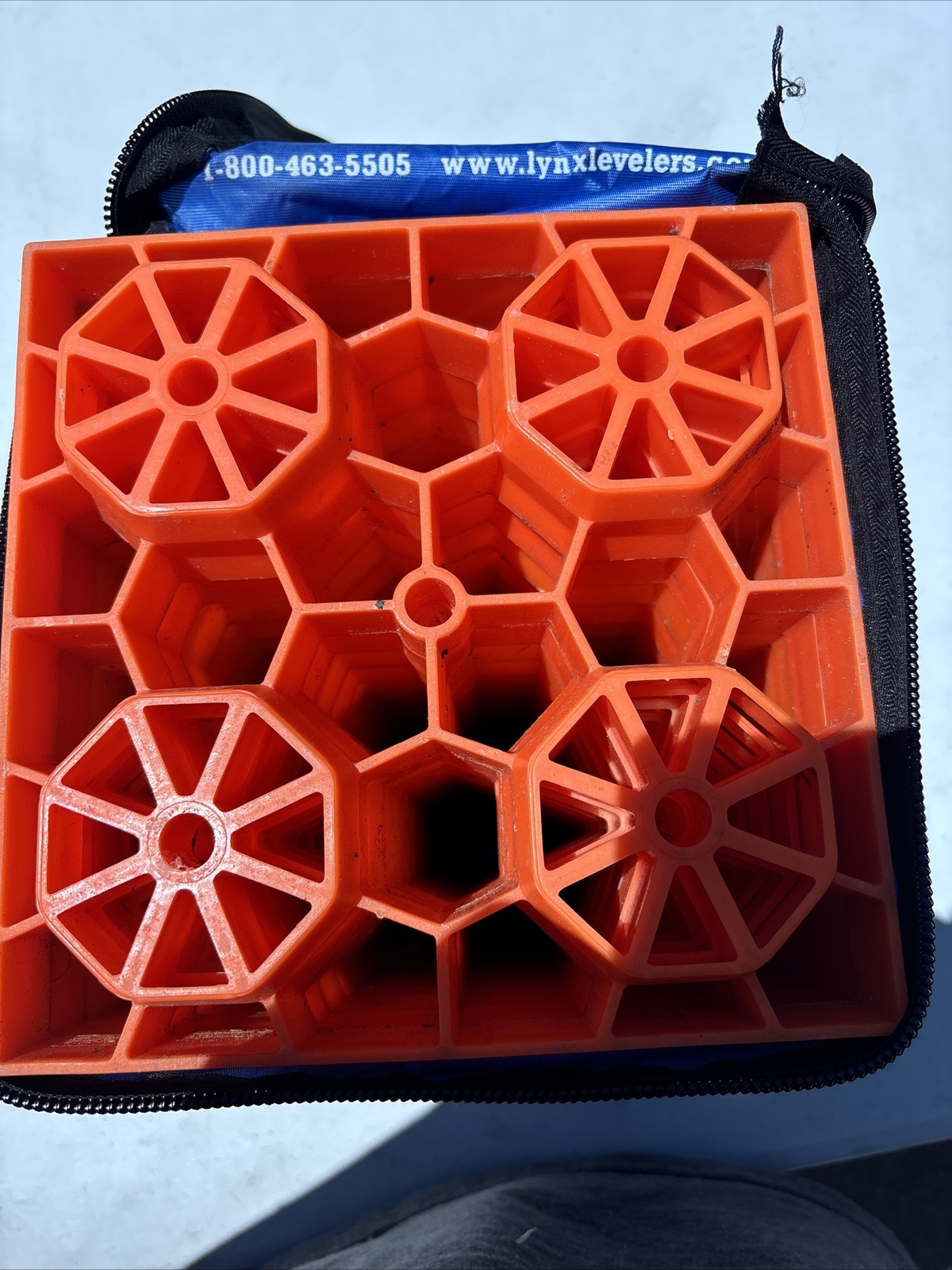 Orange Rv Leveling Blocks 2-Lynx Levelers RV Leveling Blocks with Nylon Storage Case - 10 pack ...