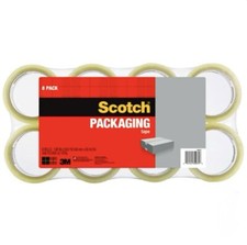 Scotch Packaging Tape, 1.88"W x 54.6 yds, 8-count