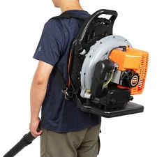 2024 New Upgraded 65CC 2-Stroke 850CFM 3.7HP Commercial Backpack Gas Leaf Blower