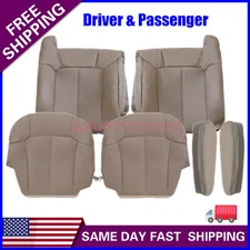 Front Seat Cover Foam Cushion Tan For 1999-2002 Chevy Silverado GMC Sierra 1500