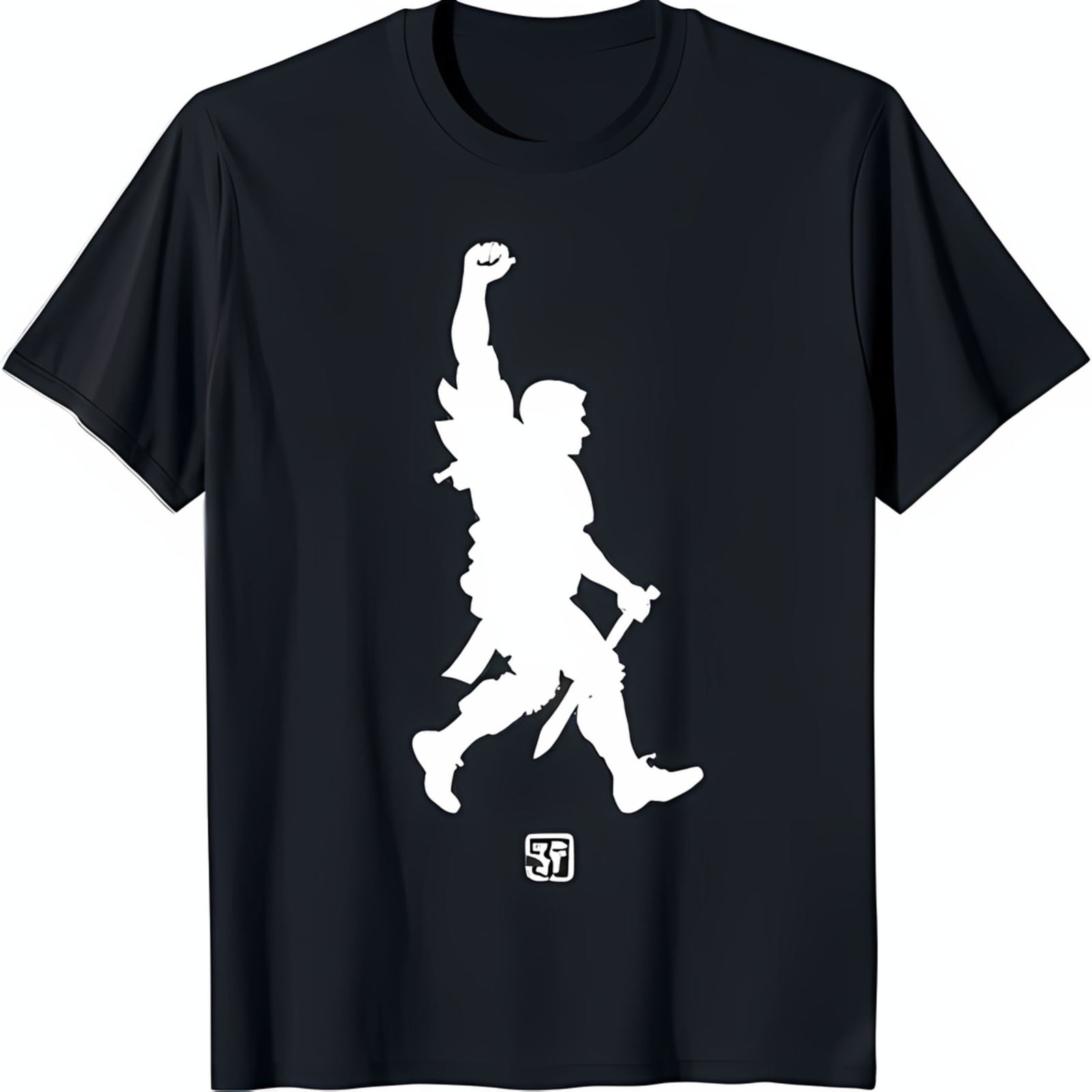 White Fist Raised & Black T-Shirt for Bold Style