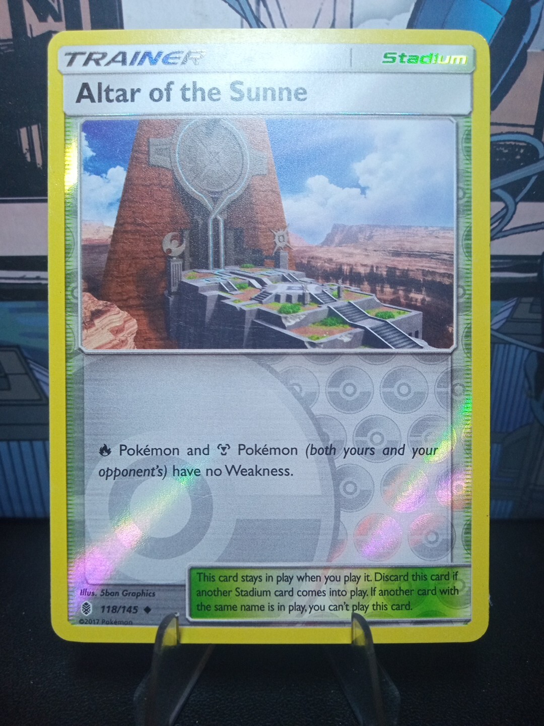 2017 Pokemon Guardians Rising Reverse Holo Altar Of The Sunne #118