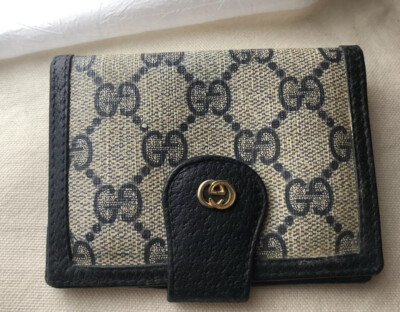 Vintage Gucci Guccissima Flip Open Card Case/Cardholder
