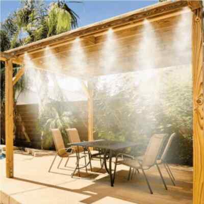 Nebelsystem Miracle Mist Bewässerungssystem Sommer Hitze Cooling Tierwohl Blumen