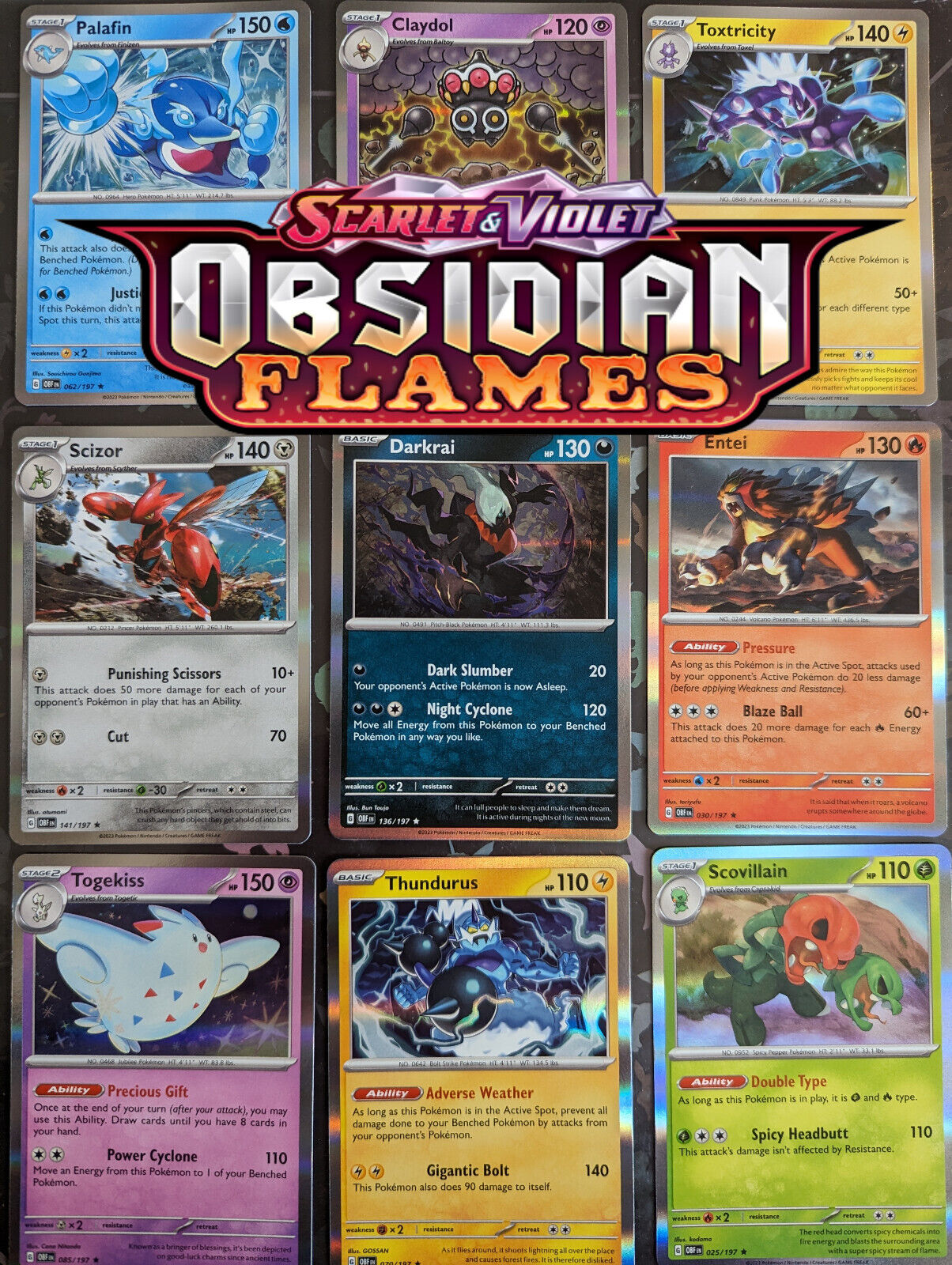 Kingambit 150/197 - Obsidian Flames - Pokemon Evolution 3 Card Lot