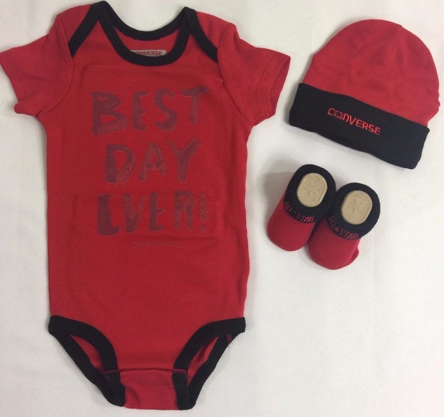 converse baby 3 piece set