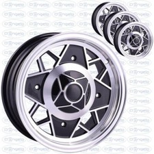 Alloy wheels model thousand miles black diamond finish attachment 4x190