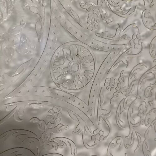 Vintage Depression Glass Federal Glass Madrid Pattern Amber Cake Plate 11” Flaw - Picture 2 of 10