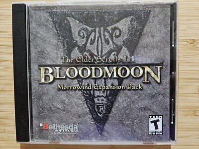 Elder Scrolls III 3 Bloodmoon (PC, Bethesda, 2003) Morrowind Expansion NO KEY
