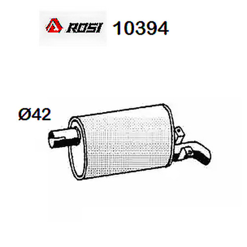 Hinterer SchalldäMpfer Renault R5 Rosi FüR 7700690211-image