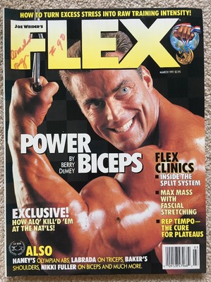 RARE Joe Weider Flex Magazine 3/91 NPC IFBB BODYBUILDING BODYBUILDER PHYSIQUE