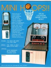 Mini Hoops Basketball Arcade Game FLYER 8.5