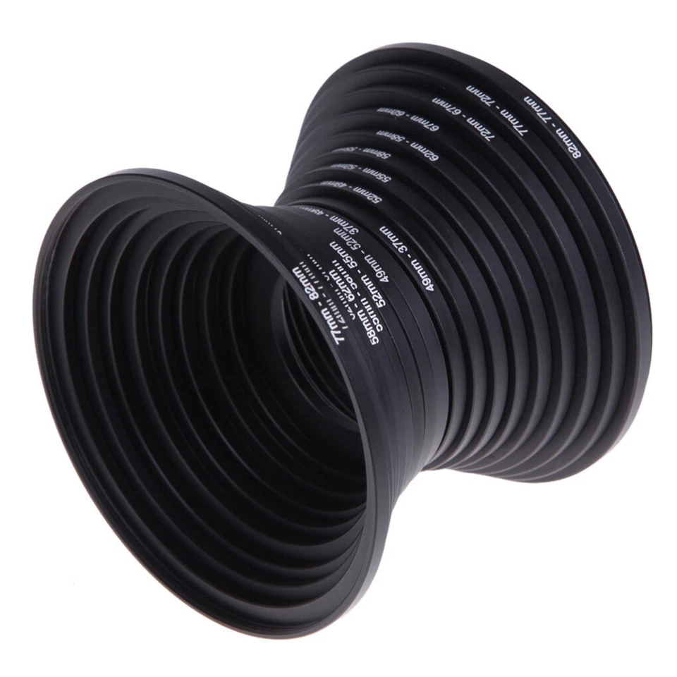 18pcs/set Camera Lens Filter Stepping Metal Up&Down Ring Adapter For All Camera - image 2 of 4