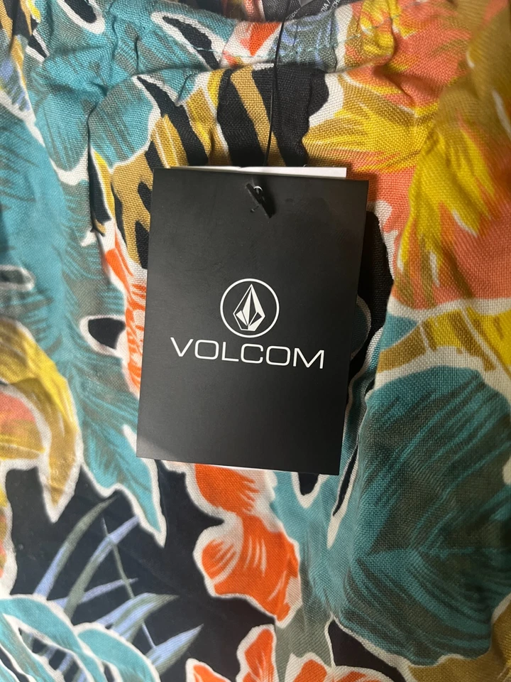 Volcom Women's L So Simple Floral Swimsuit Cover Up Dress Multicolor O6012401 - Image 3 of 4