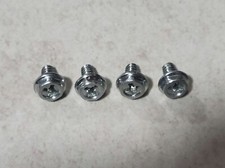 LOT OF 4 COMPUTER ATX POWER SUPPLY or CASE SCREWS 6-32 x 6MM HEX SILVER NEW 