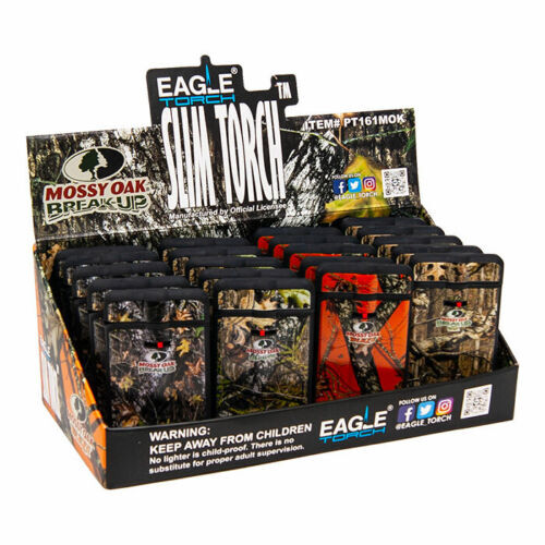 EAGLE SLIM Jet Torch-Mossy Oak-Butane with SAFE STOP- Choose Color or Display!!