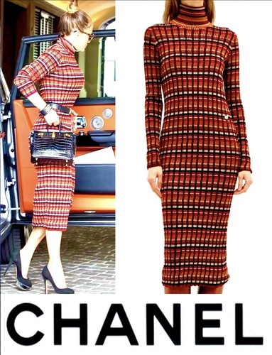 5K New Chanel 2018 Jlo Black Red Stripe Maxi Dress 34 36 38 2 4 6 Receipt S M - Picture 20 of 24
