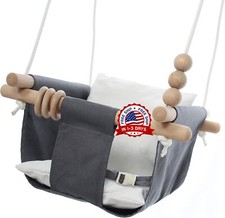 Hamaca colgante para ni os con asiento oscilante para interior y exterior US NEW