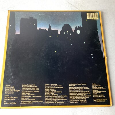 Midnight Love Marvin Gaye 1982 Vinyl Columbia Records 1st Press | eBay