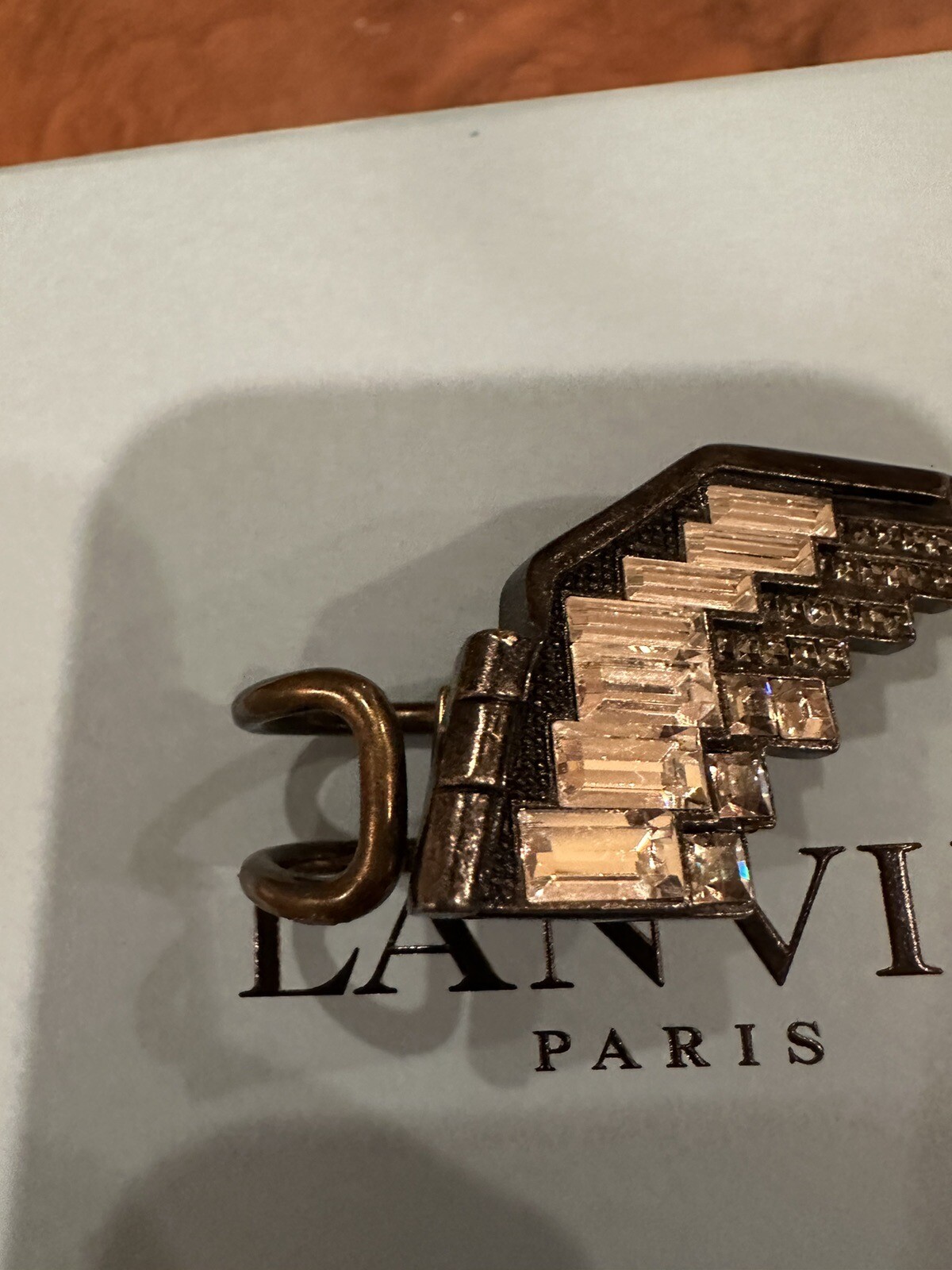 Lanvin Crystal Statement Eagle Oversized Cocktail… - image 8