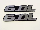 2 CHEVY GMC VORTEC V8 6.0L ENGINE BADGE EMBLEMS PAIR