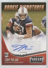 2021 Panini Chronicles Draft Picks Orange Tony Poljan #TS-TPJ Auto 0i76